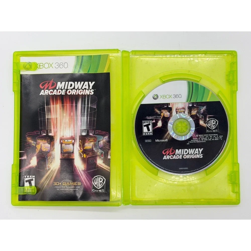 Warner Bros Midway Arcade Origins Xbox 360 Video Game Retro Collection 30+ Games